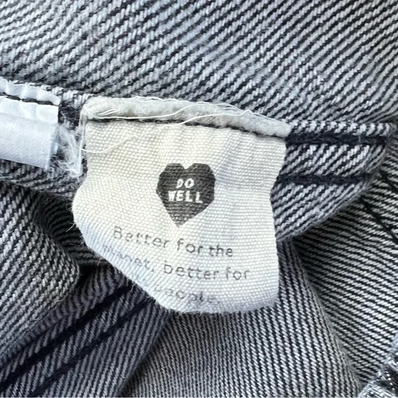 Madewell Relaxed Pull On Elastic Waist Medium Denim Jeans Sz: ST - Picture 13 of 14